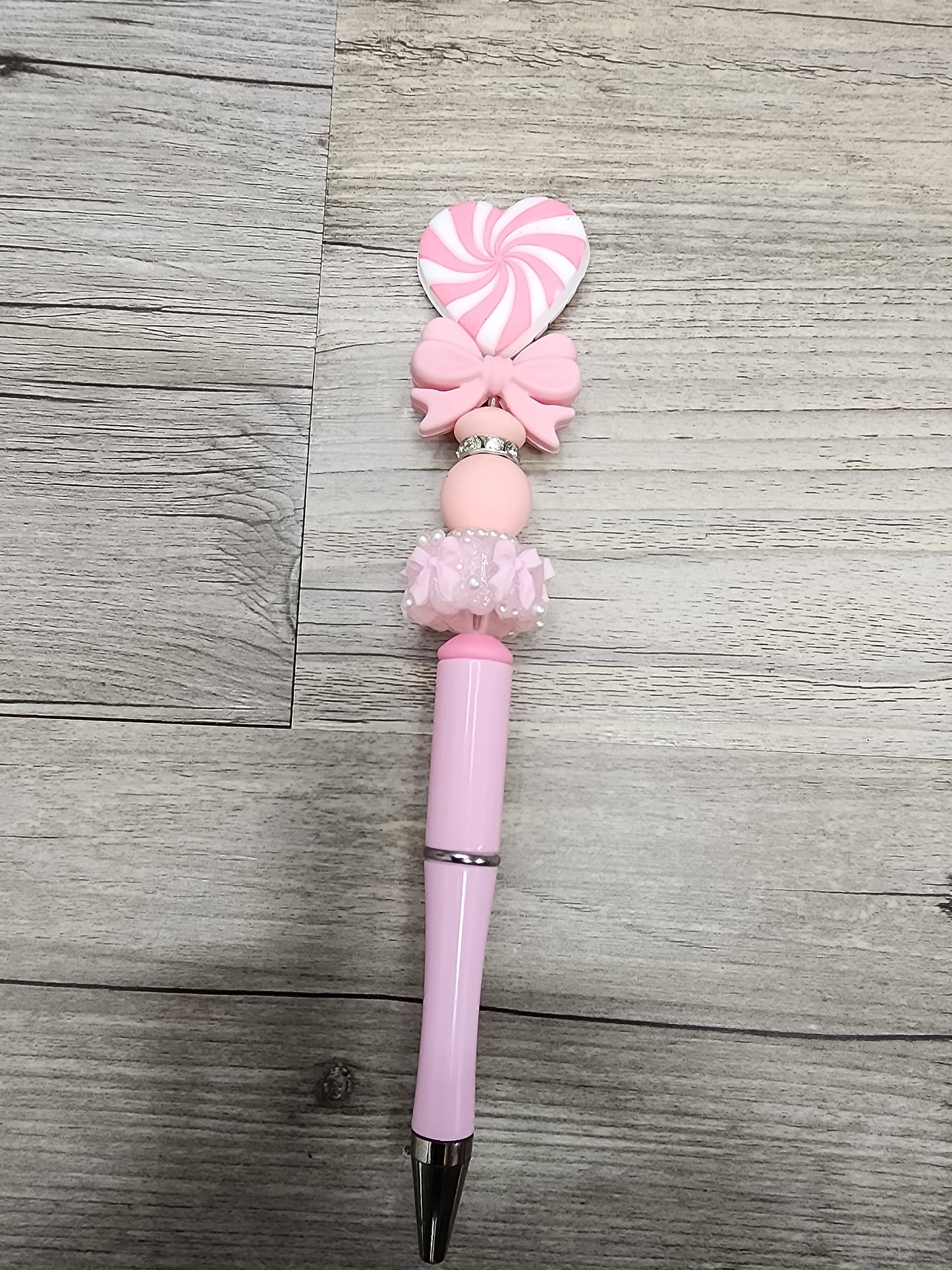 Pink Bow and Pearl Pen