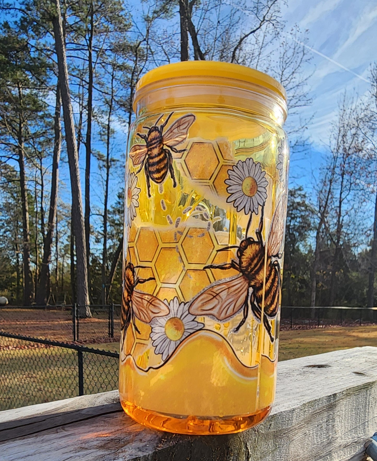 Custom001 16 oz Honey Drip cup