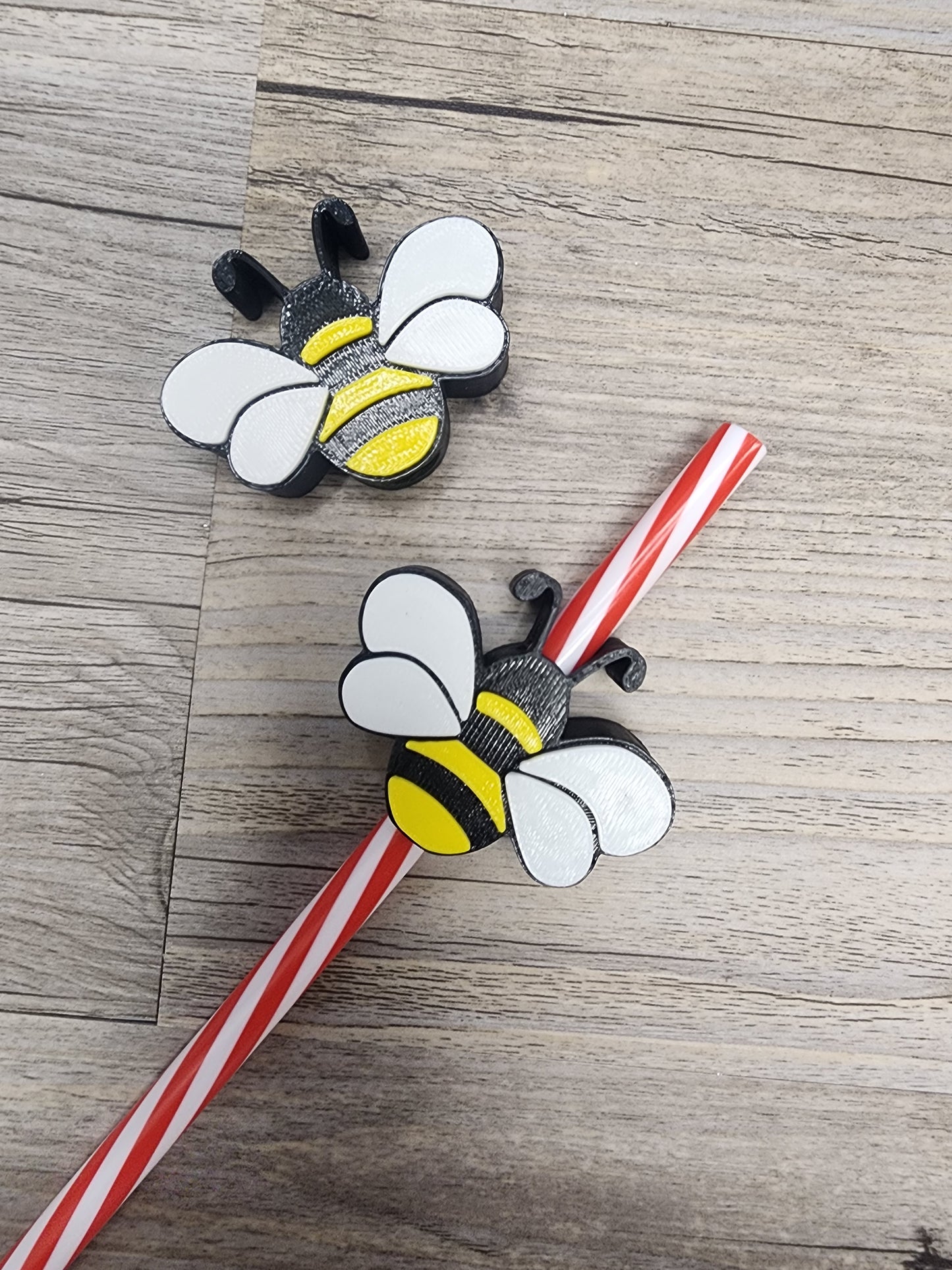 Plastic Bumble Bee Straw Topper