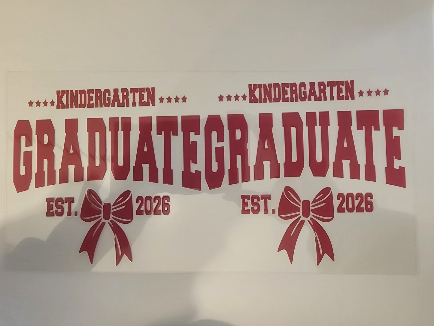 UV-DTF 16 oz. Cup Wrap - Graduate Kindergarten 2026 #10