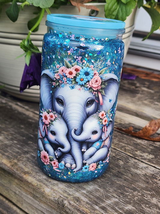 16oz Snow Globe Acrylic Tumbler