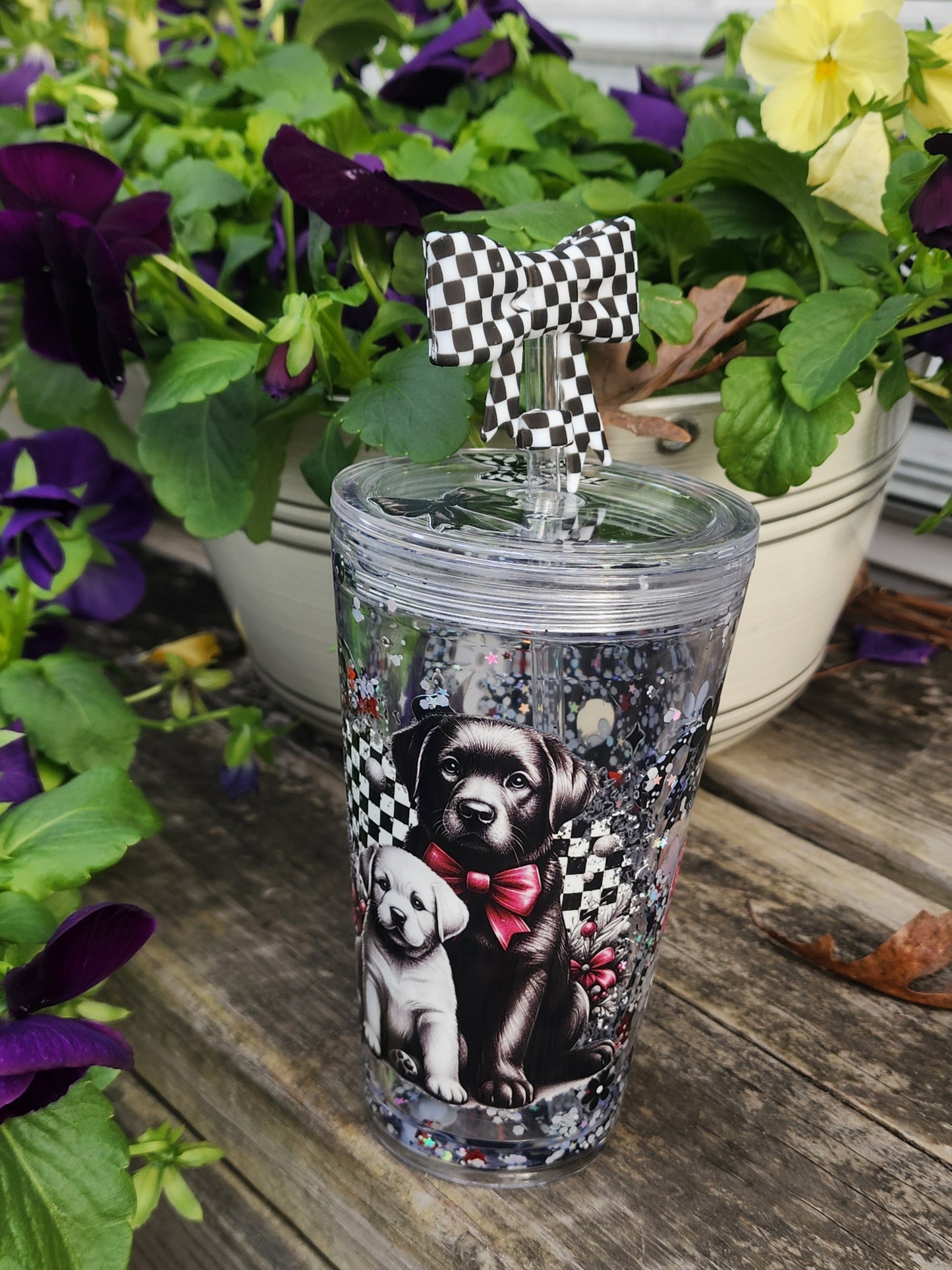 Live Cup Orders 16 oz. Tapered Acrylic Snow Globe