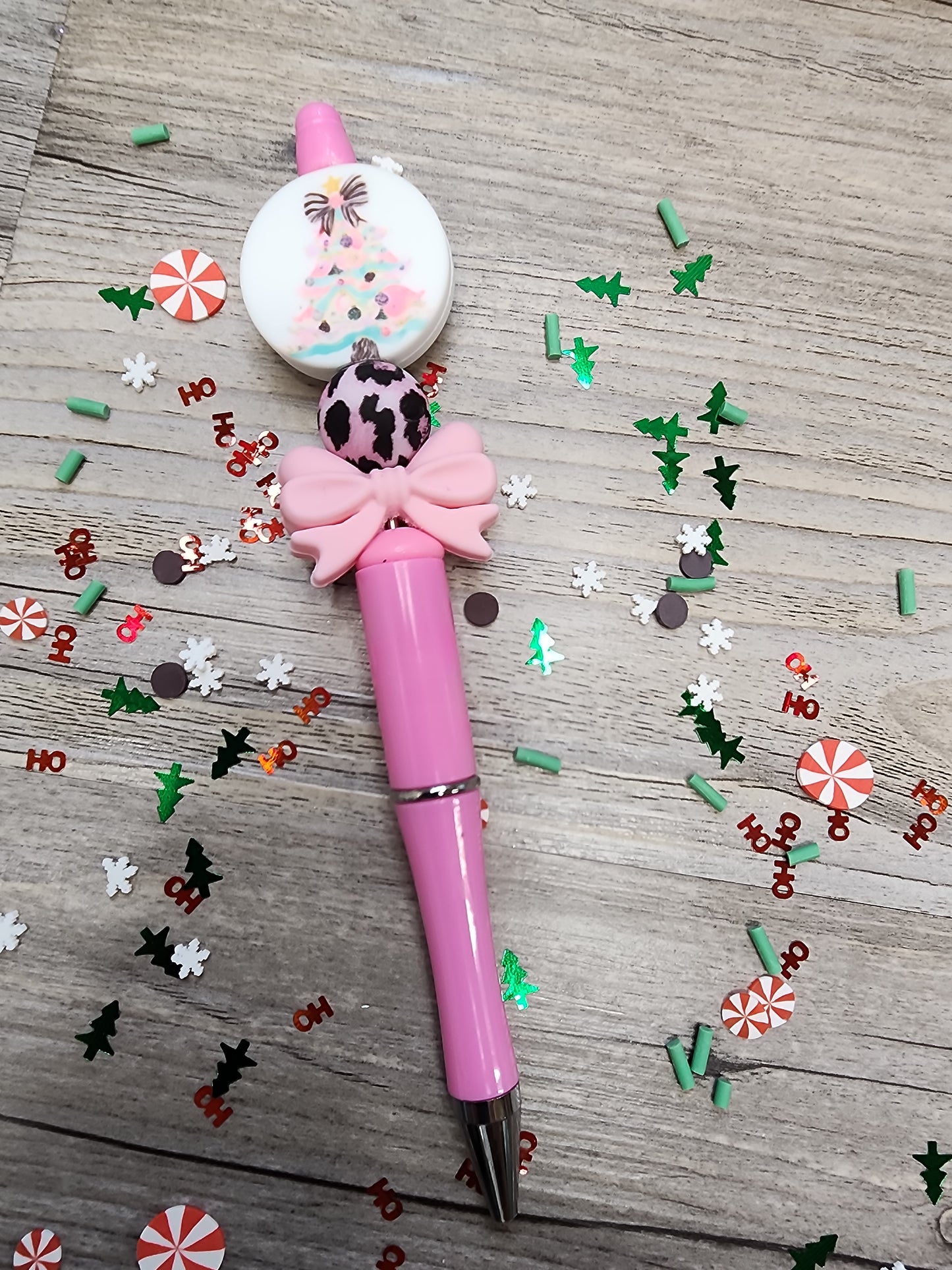 Premade002 Custom Christmas Pen with beads