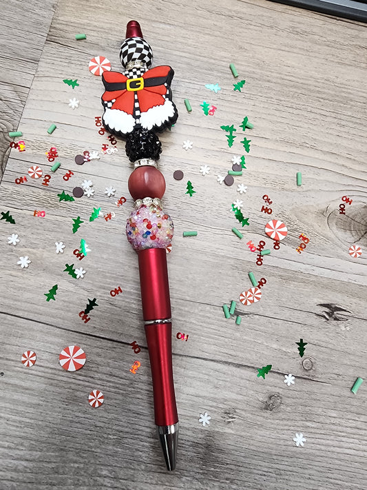 Custom Christmas Pen with beads