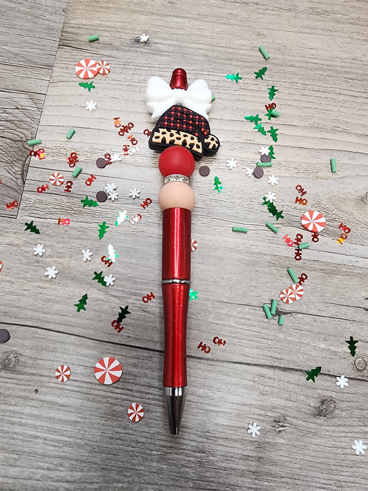 Custom Christmas Pen with beads