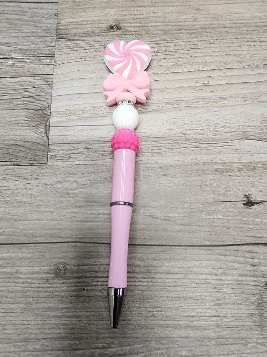 Bright Pink Sparkling Pen