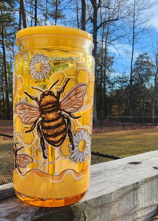 Custom001 16 oz Honey Drip cup