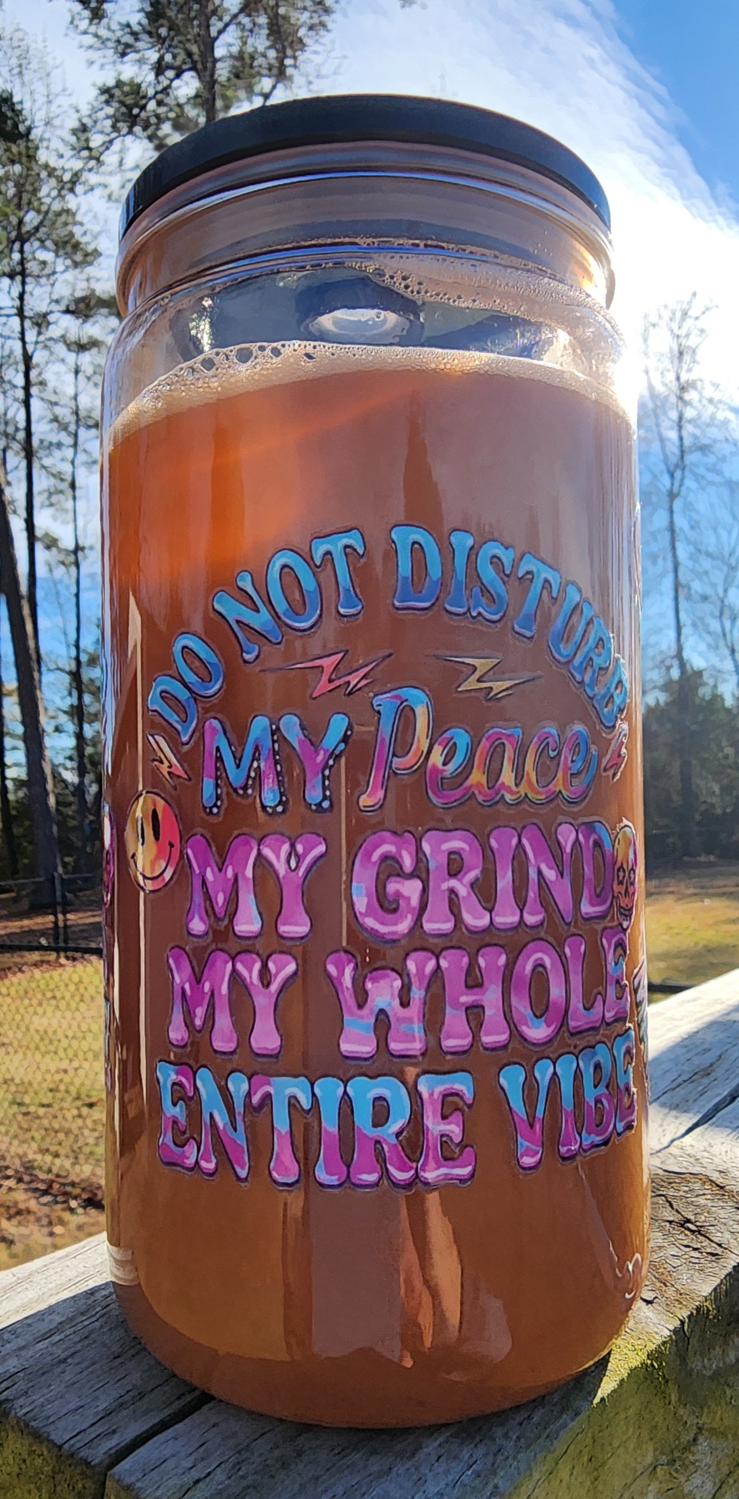 Custom001 16 oz coffee Snow Globe