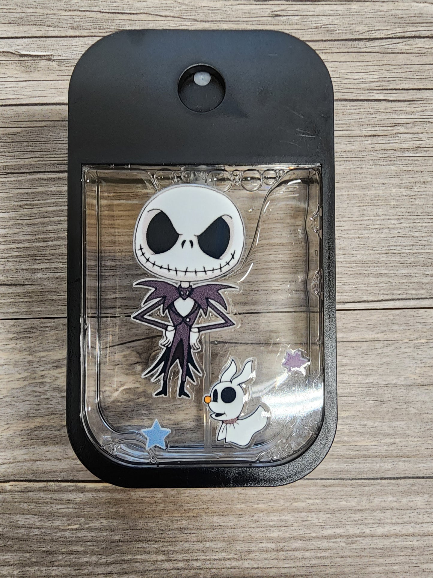 Premade Custom Hand Sanitizer Spray Bottle - Black with Jack
