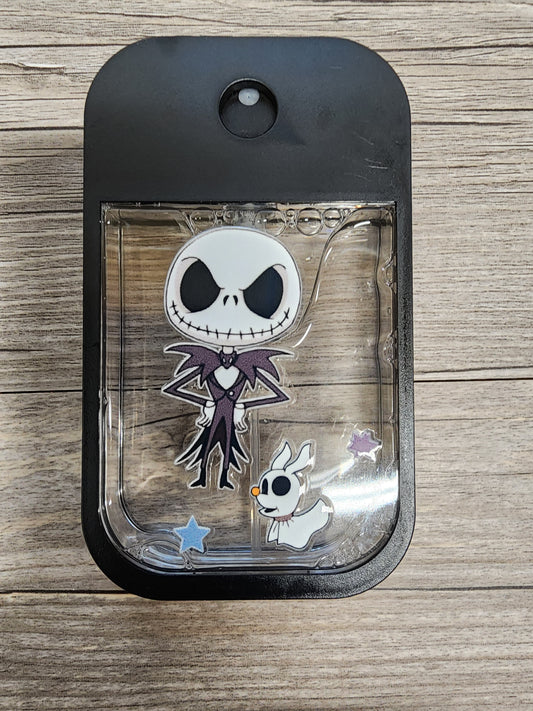 Premade Custom Hand Sanitizer Spray Bottle - Black with Jack