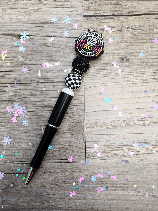 Black Anxiety Pen - I Came I Saw I Had Anxiety