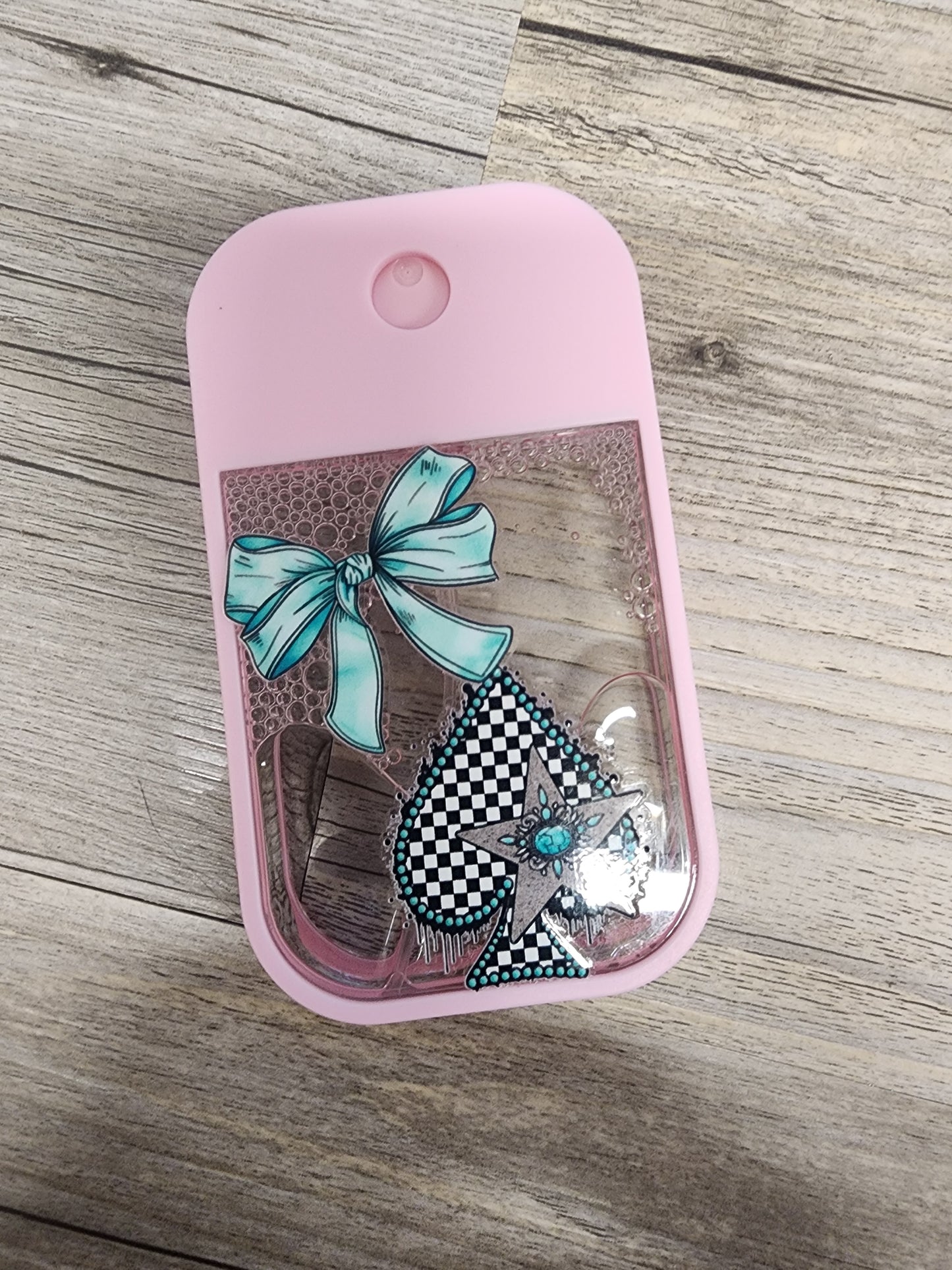 Pink Purell Hand Sanitizer Spray Bottle with Decal