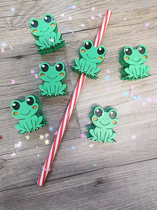 Happy Frog Straw Topper