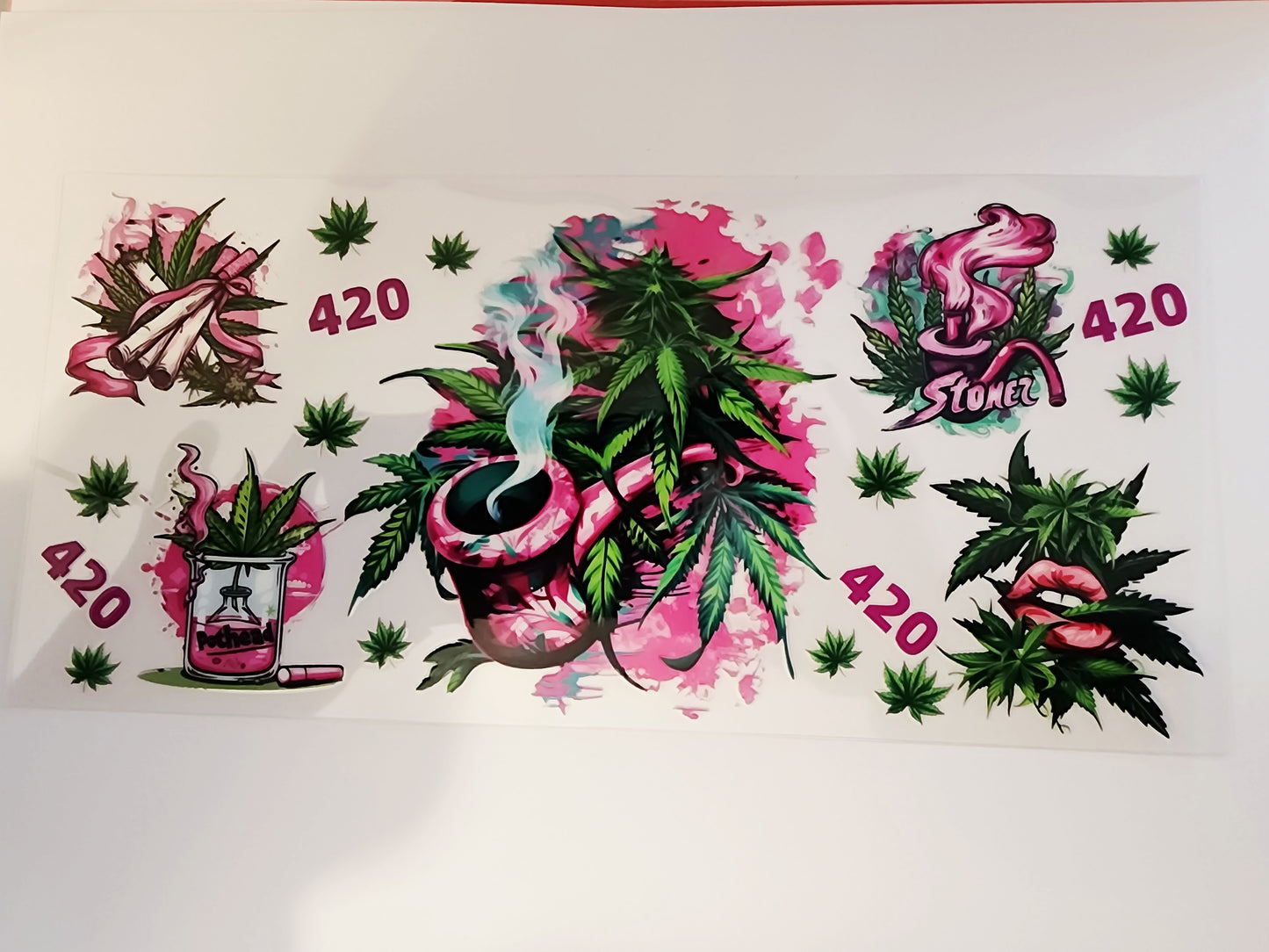UV-DTF 16 oz. Cup Wrap - 420 Stoner  #14